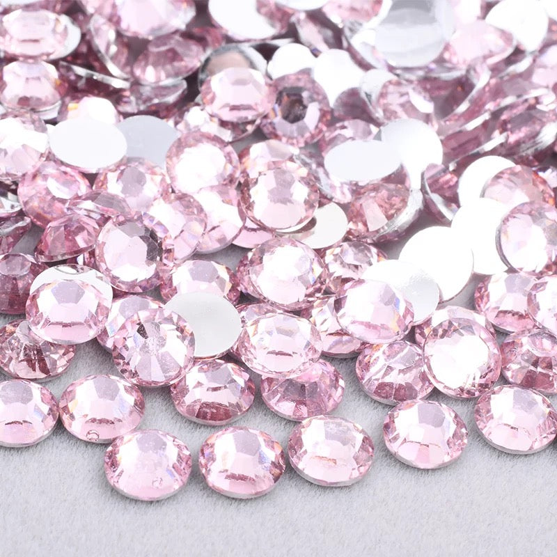 Pink ice Resin Rhinestones (SS 6) 2 MM