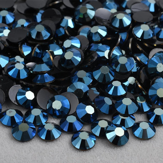 Galaxy Blue Resin Rhinestones (SS 16) 4 MM