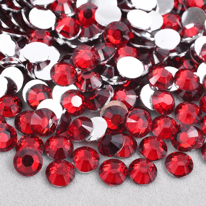 Crimson Resin Rhinestones( SS 30) 6 MM