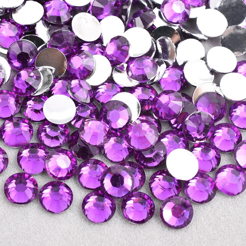 Amethyst Resin Rhinestones (SS 6) 2 MM