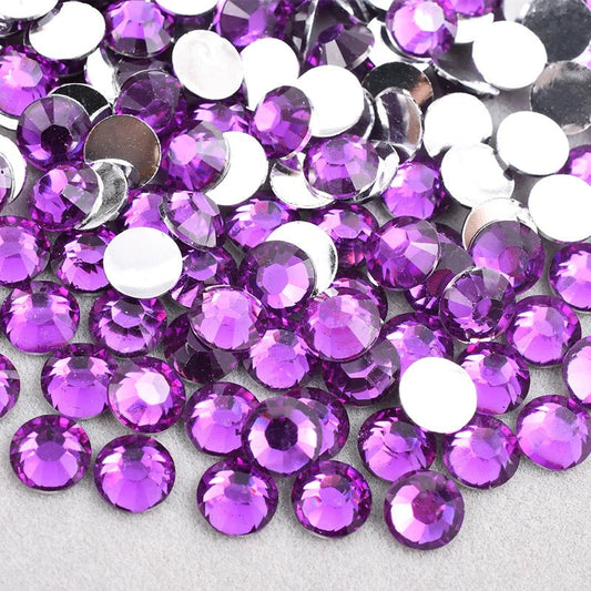 Amethyst Resin Rhinestones (SS 10) 3MM
